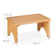 Bambusz sámli fellépő 17,5x39x25 cm 10047488