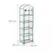 Üvegház PVC fóliával erkélyre 5 polcos 193x58x36 cm 10047559