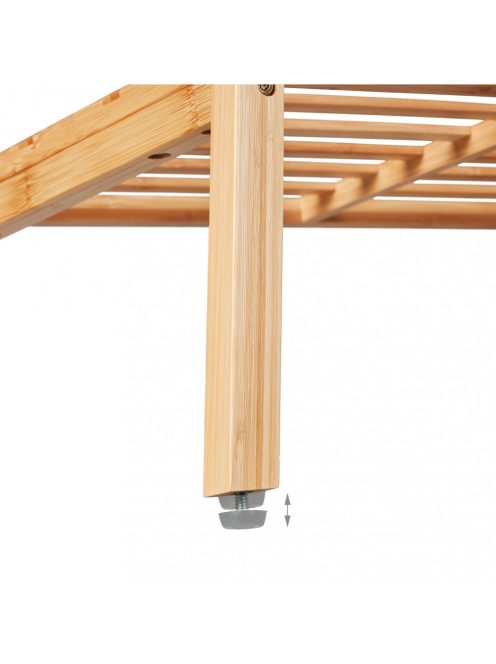 Bambusz modern zuhanypad extra polccal szék natúr 46x57x33 cm 10048303