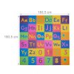 Szivacs Puzzle szőnyeg ABC és számok 180,5x180,5 cm 10048615