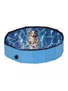 Kutya medence 80x20 cm kistestű kutyáknak kék 10048859