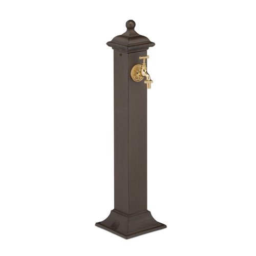 Antik álló kerti kút sötétbarna-arany 71x17x21 cm 10048895
