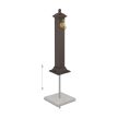 Antik álló kerti kút sötétbarna-arany 71x17x21 cm 10048895