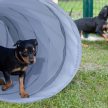 Agility kutya játszóalagút 2 m összecsukható szürke 10048910