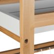 Niche zsúrkocsi 4 szintes natúr-fehér-ezüst 83x22x40 cm 10048921
