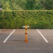 Fém Összecsukható parkolásgátló oszlop 65 cm fekete-sárga