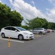 Fém Összecsukható parkolásgátló oszlop 65 cm fekete-sárga