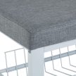 Párnázott cipőtartó pad 8 pár cipőhöz fehér-szürke 50,5x82x33 cm 10049985_1508