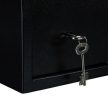 Fekete fali széf kulccsal 17x23x17 cm 10050124