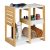 Bambusz fürdőszobai polc 3 polccal natúr-fehér 35x34x20 cm 10050295