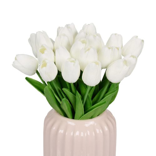 Tulipánok művirág 24 darabos készletben fehér 10050345_49