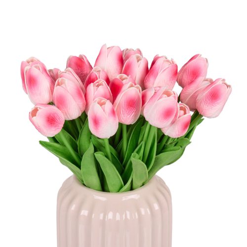 Tulipánok művirág 24 darabos készletben pink 10050345_52
