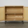 Tálalószekrény rattan ajtóval 76x80x35 cm 10050463