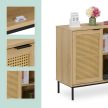 Tálalószekrény rattan ajtóval 76x80x35 cm 10050463