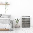 Rattan mintázatú szennyeskosár 90 literes szürke-krém 10050560_111