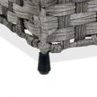 Rattan mintázatú szennyeskosár 90 literes szürke-krém 10050560_111
