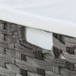 Rattan mintázatú szennyeskosár 90 literes szürke-krém 10050560_111