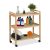 Fából készült fürdőszobai polc kerekekkel 72x65x31 cm 10050649