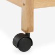 Fából készült fürdőszobai polc kerekekkel 72x65x31 cm 10050649