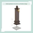 Antik mini állókút barna-arany 47 cm 10050835_93