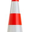 Magas extra nehéz közlekedési terelőoszlop 90 cm-es piros-fehér 10051852