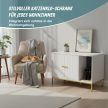 Modern macskaszekrény alomdobozhoz fehér-arany 10052192_613