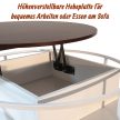 Dohányzóasztal felhajtható asztallappal és tárolóhellyel barna-fehér 10052989_8590