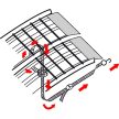 Alumínium motorkerékpár ATV összecsukható alumínium rámpa 340kg-ig 220x28cm 30108