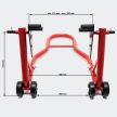 XPOtool motorkerékpár állvány az első kerékhez 450 kg -ig 30288