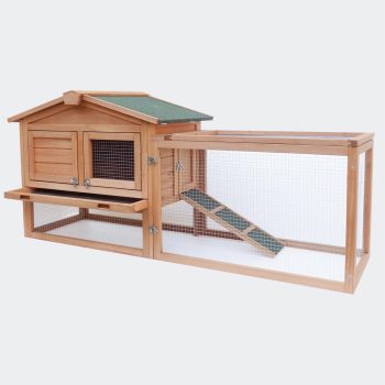   XXL tyúkól nyúlketrec legeltető ketreccel lucfenyő 156x52x68 cm 51070