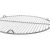 Grillrács rozsdamentes kerek 55 cm rostélyos grillrács 51522