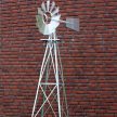 Kerti szélkerék szélforgó 245 cm ezüst 51798