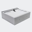 V12 Design levélszekrény névtáblával ezüst 60135