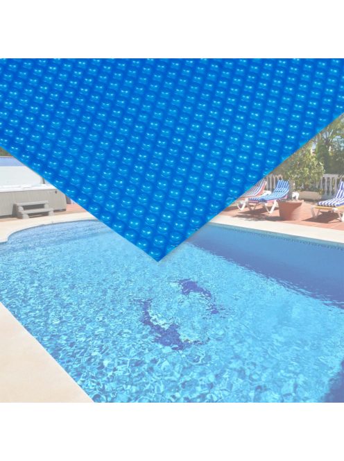 XPOtool Szolártakaró medencéhez medencetakaró 400 µ erős PE fólia 4x6 m kék 60248