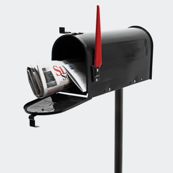 Amerikai postaláda fekete állvánnyal 60337