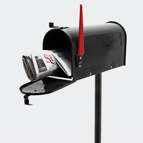 Amerikai postaláda fekete állvánnyal 60337