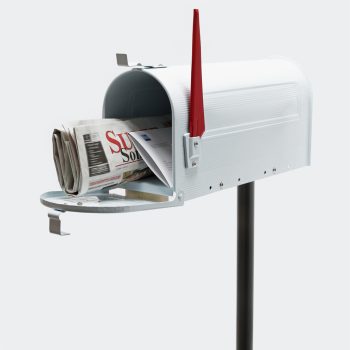 Amerikai postaláda fehér állvánnyal 60339