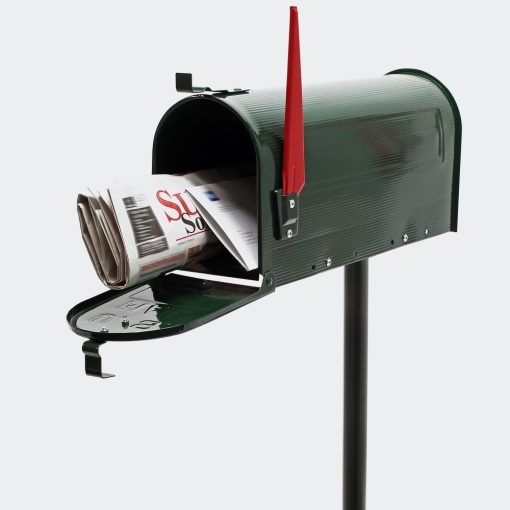 Amerikai postaláda zöld állvánnyal 60340