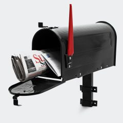 Amerikai postaláda fekete fali konzollal 60341