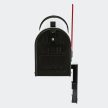 Amerikai postaláda fekete fali konzollal 60341