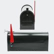 Amerikai postaláda fekete fali konzollal 60341