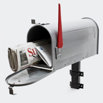 Amerikai postaláda ezüst fali konzollal XPOtool 60342