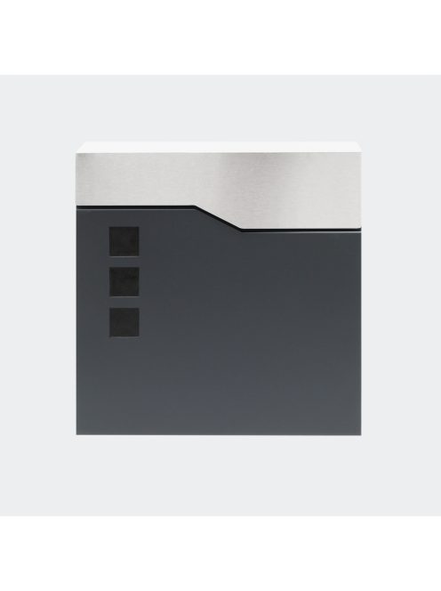 V20 Modern design postaláda antracit-fehér falra szerelhető újságtartóval 60522