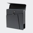V23 Design postaláda antracit újságtartóval 60537