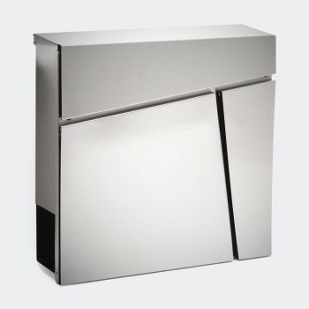   V23 Design postaláda rozsdamentes acél újságtartóval 60539