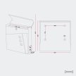 V24 Design postaláda antracit-ezüst újságtartóval 60545