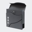 Wave postaláda újságtartóval antracit 60564