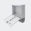 Postaláda újságtartóval fehér 60833