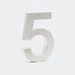 3D-s házszám: "5" rozsdamentes acél 20cm 60872