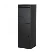 Csomagtároló szekrény csomagbox fekete 46x45x140 cm 60922